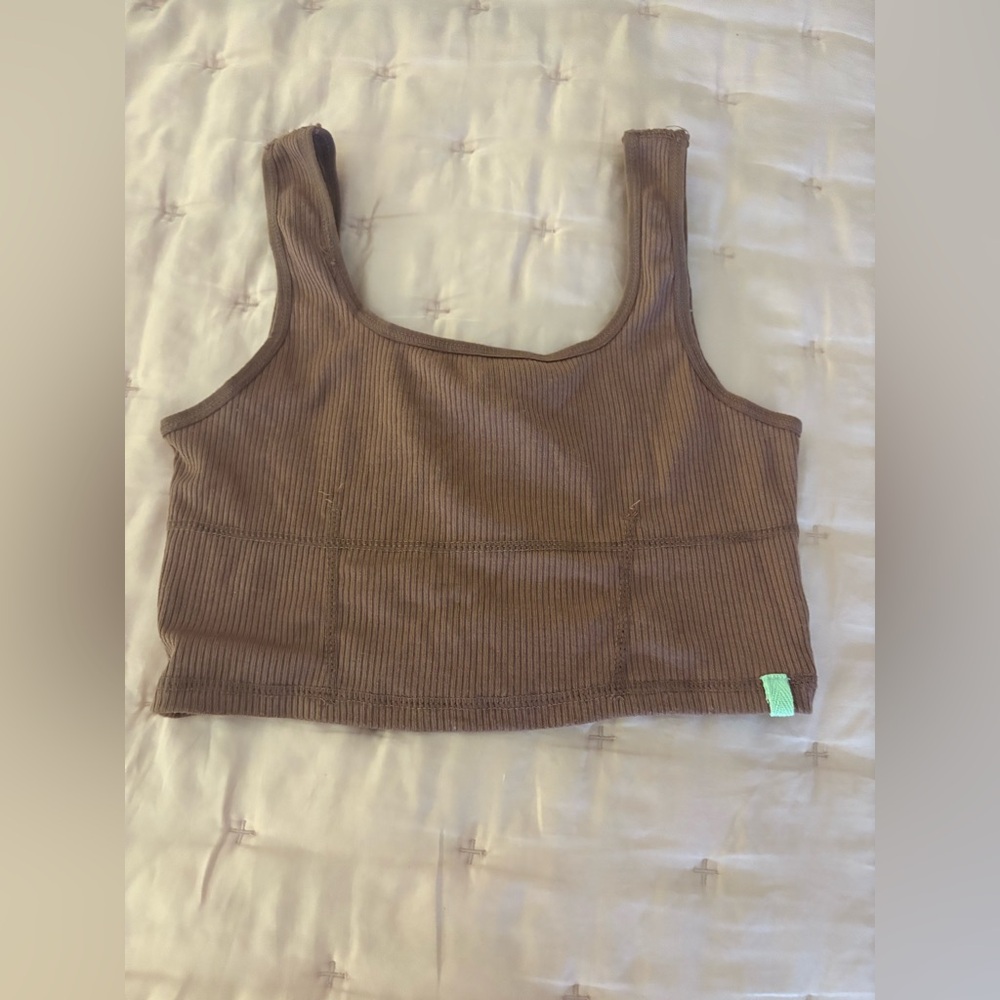 GB Women's Brown Cropped Tank